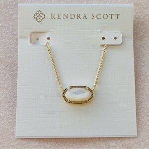 Kendra Scott Elisa Gold Shell Pendant Necklace